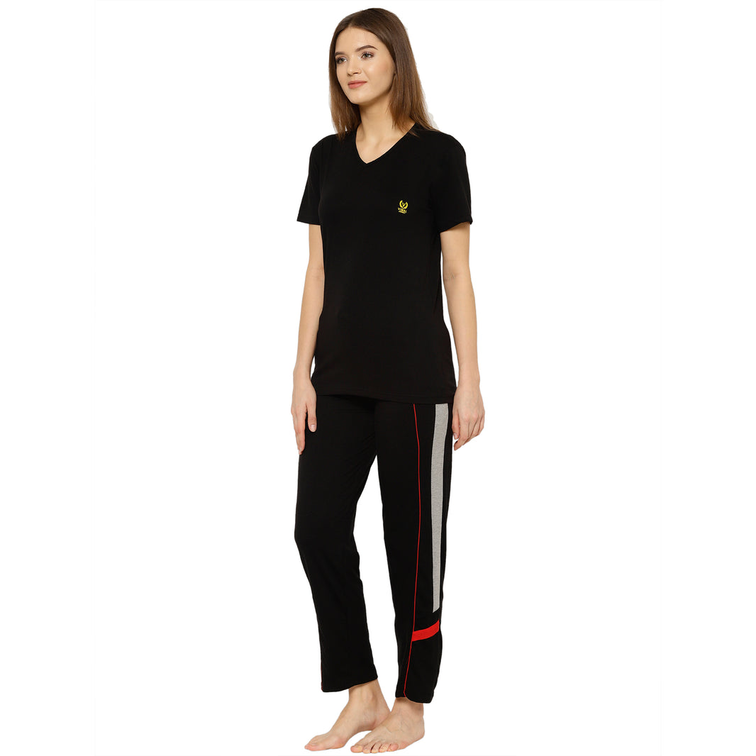 Mack Jonney Black Women's Night Suit