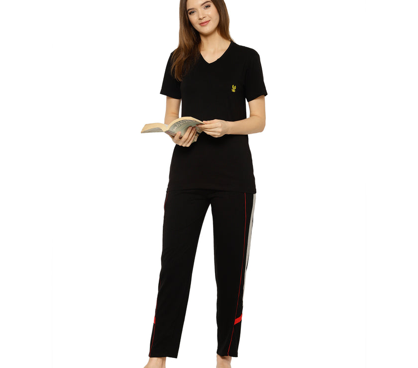 Mack Jonney Black Women's Night Suit