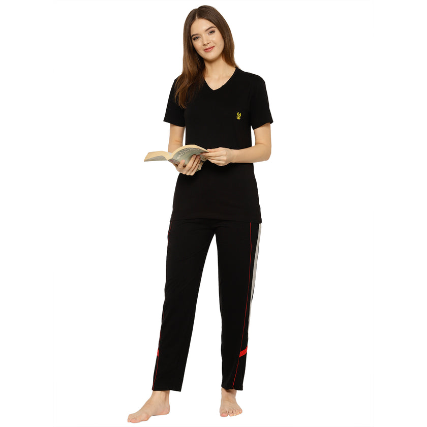 Mack Jonney Black Women's Night Suit