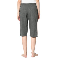 Mack Jonney Grey 3/4th Capri For Women's