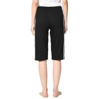 Mack Jonney Black 3/4th Capri For Women's