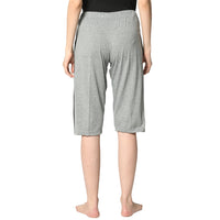Mack Jonney Silver 3/4th Capri For Women's