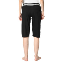 Mack Jonney Black 3/4th Capri For Women's