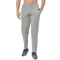 Mack Jonney Grey Cotton Trackpant For Men's