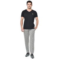 Mack Jonney Grey Cotton Trackpant For Men's