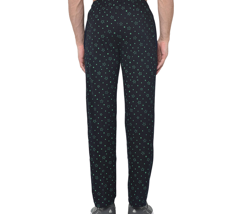 Mack Jonney Dark Blue Cotton Trackpant For Men's