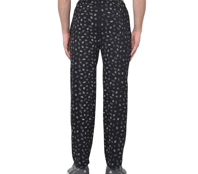 Mack Jonney Black Cotton Trackpant For Men's