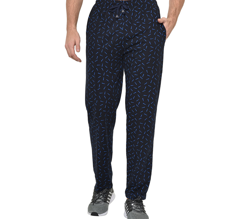 Mack Jonney Dark Blue Cotton Trackpant For Men's