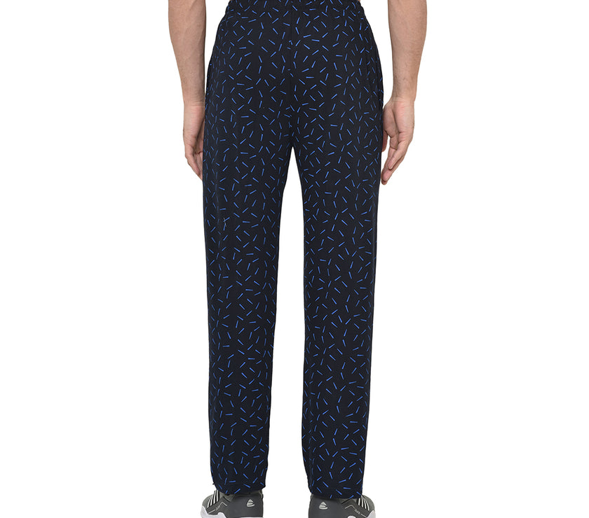 Mack Jonney Dark Blue Cotton Trackpant For Men's