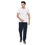 Mack Jonney Dark Blue Cotton Trackpant For Men's