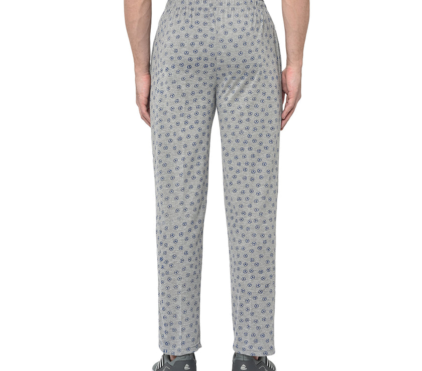 Mack Jonney Grey Cotton Trackpant For Men's