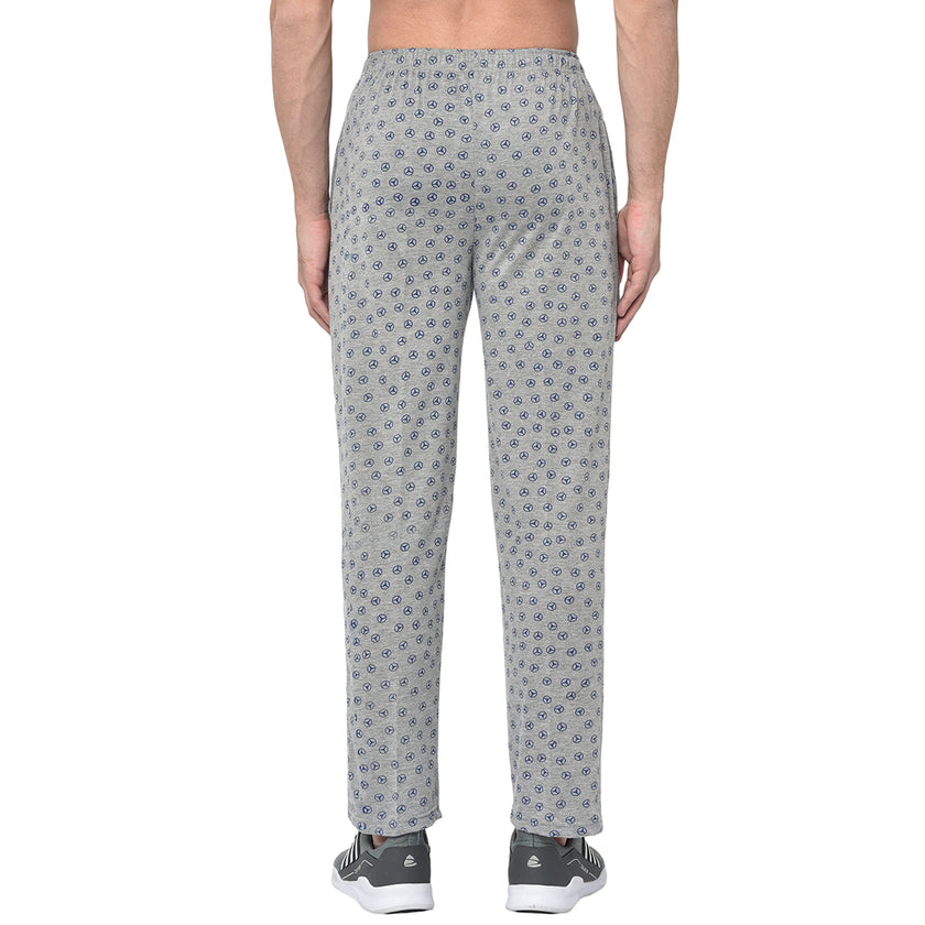 Mack Jonney Grey Cotton Trackpant For Men's