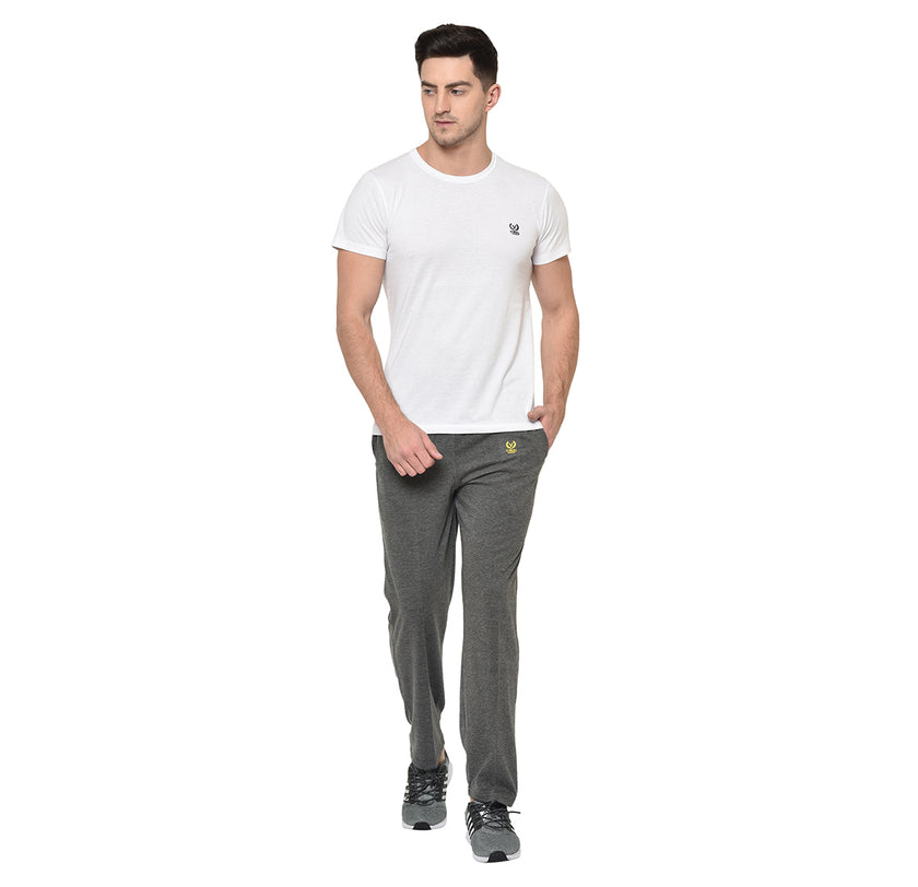 Mack Jonney Grey Cotton Trackpant For Men's