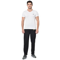 Mack Jonney Black Cotton Trackpant For Men's