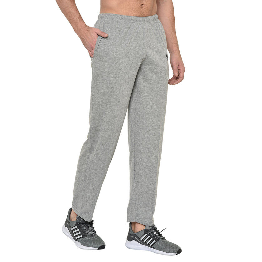 Mack Jonney Silver Cotton Trackpant For Men's