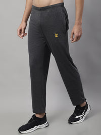 Mack Jonney Anthracite Regular fit Cotton Trackpant for Men