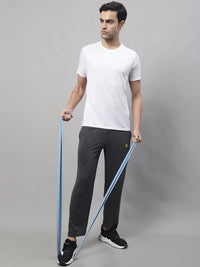 Mack Jonney Anthracite Regular fit Cotton Trackpant for Men