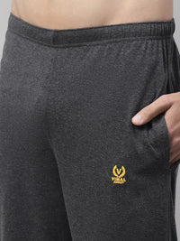 Mack Jonney Anthracite Regular fit Cotton Trackpant for Men