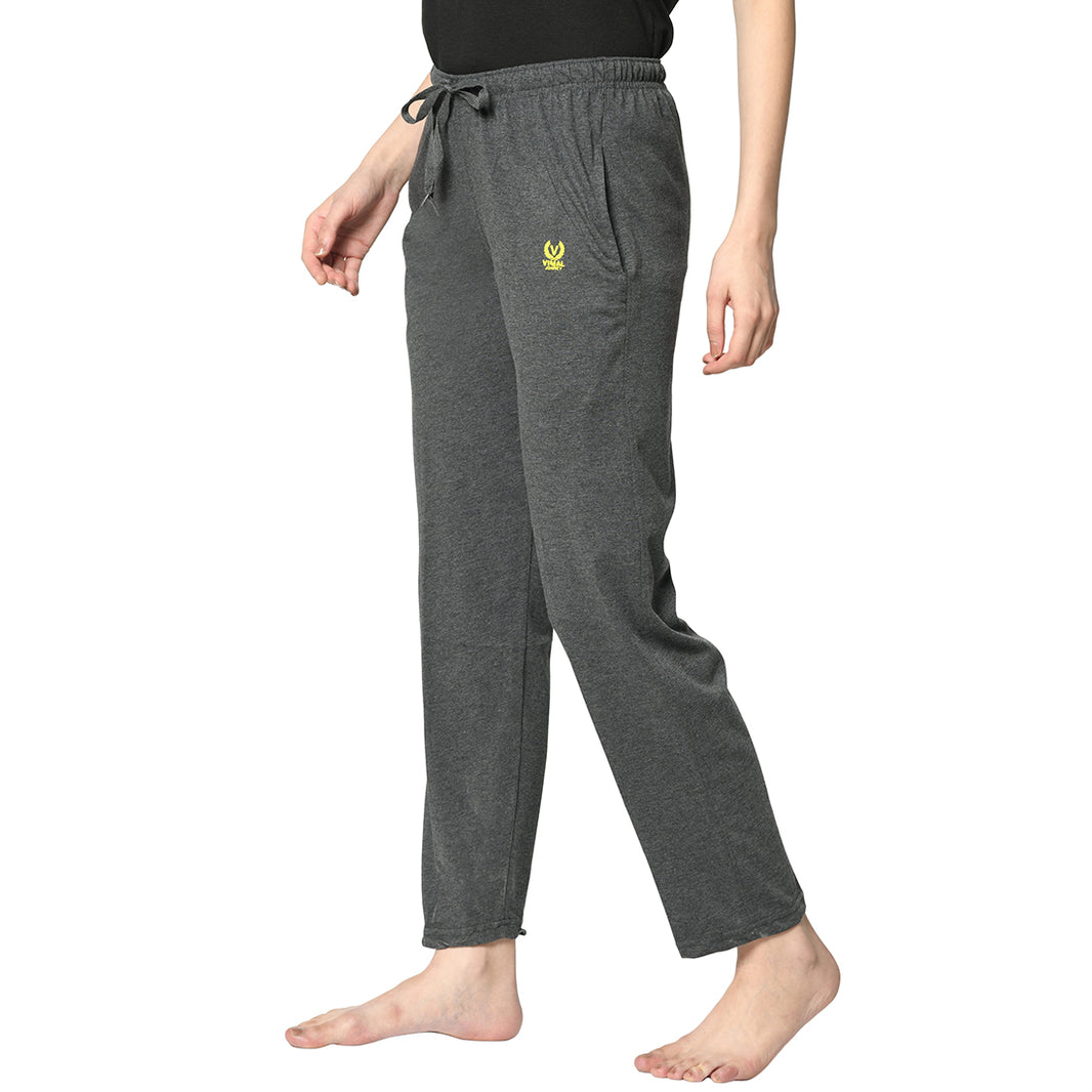 Mack Jonney Grey Trackpant For Women's