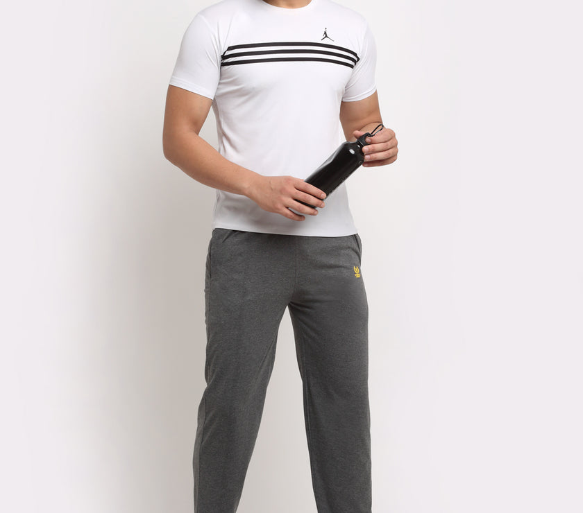Mack Jonney Regular-Fit Cotton Trackpant for Men