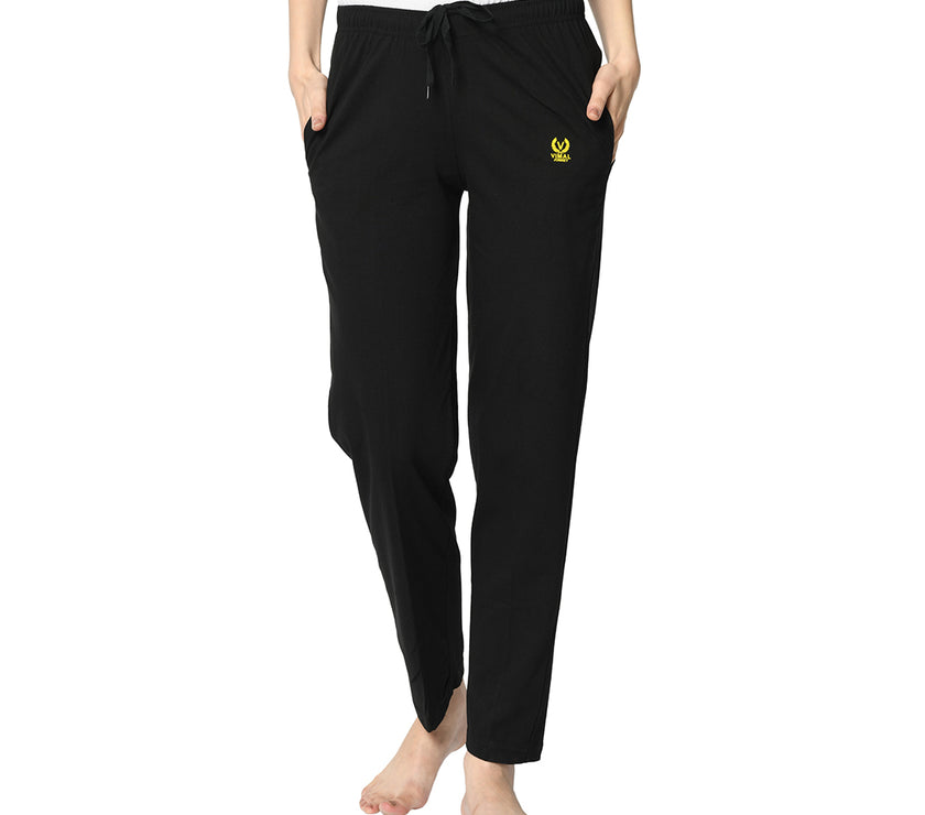 Mack Jonney Black Trackpant For Women's