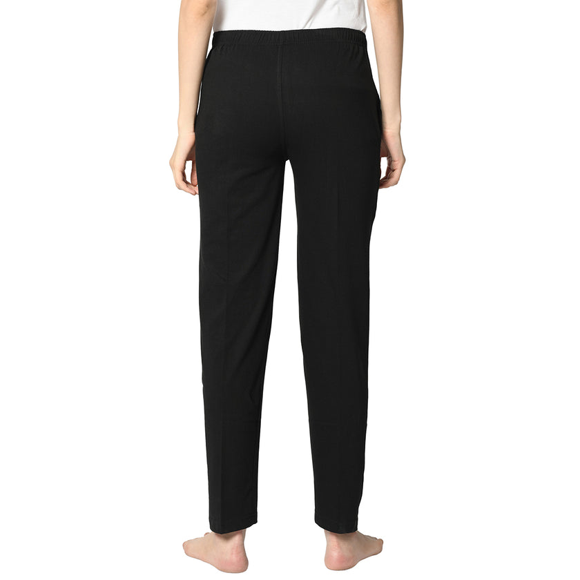 Mack Jonney Black Trackpant For Women's