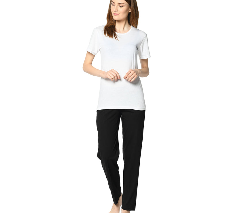 Mack Jonney Black Trackpant For Women's