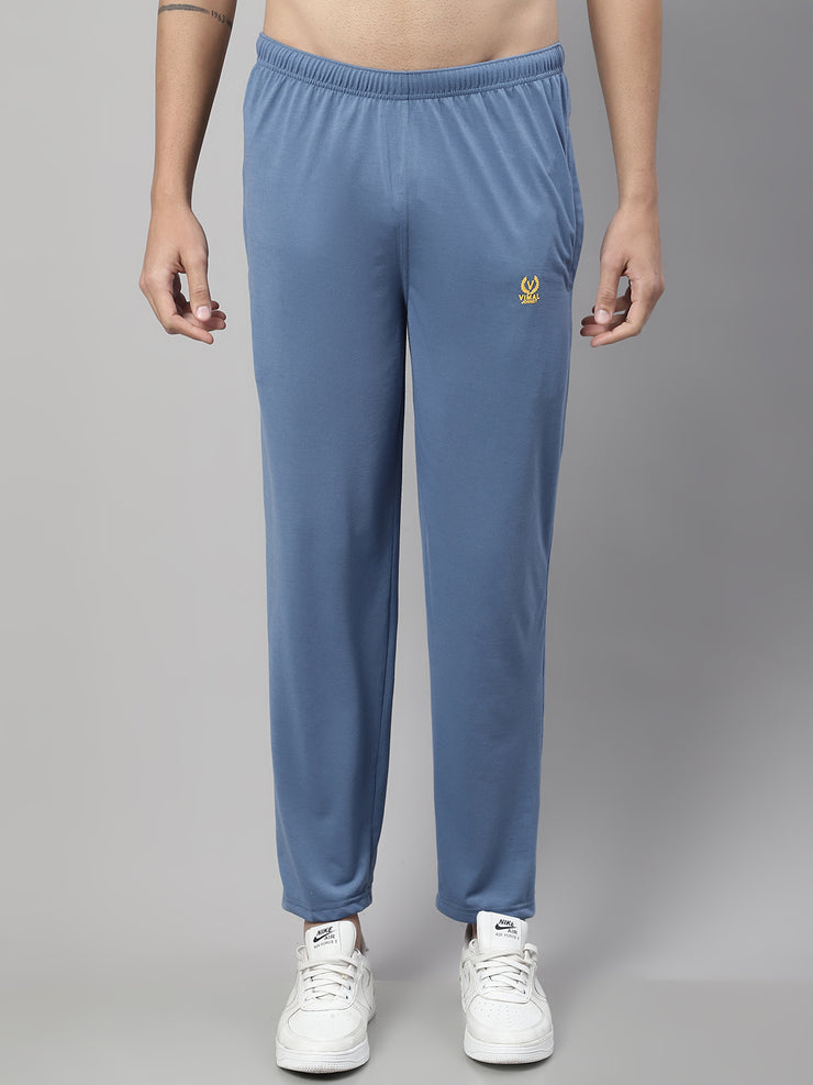 Mack Jonney Dark Grey Regular fit Cotton Trackpant for Men