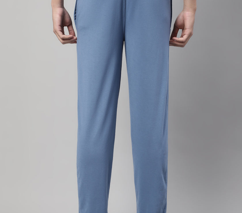 Mack Jonney Dark Grey Regular fit Cotton Trackpant for Men