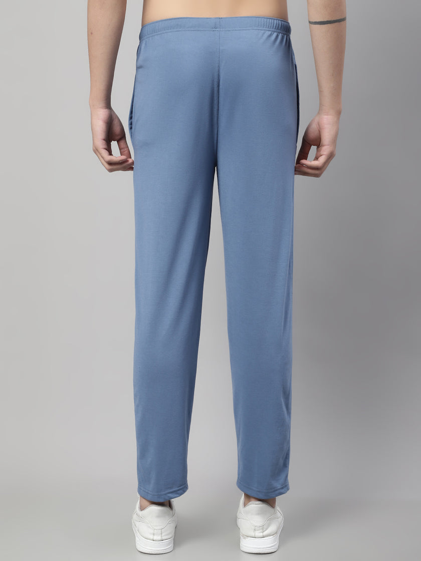 Mack Jonney Dark Grey Regular fit Cotton Trackpant for Men
