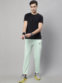 Mack Jonney Light Green Regular fit Cotton Trackpant for Men