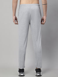 Mack Jonney Grey Melange Regular fit Cotton Trackpant for Men