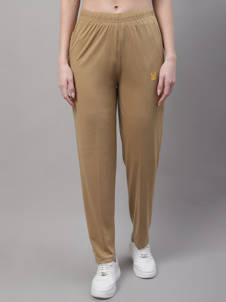 Mack Jonney Mud Regular fit Cotton Trackpant for Women(Zip On 1 Side Pocket)