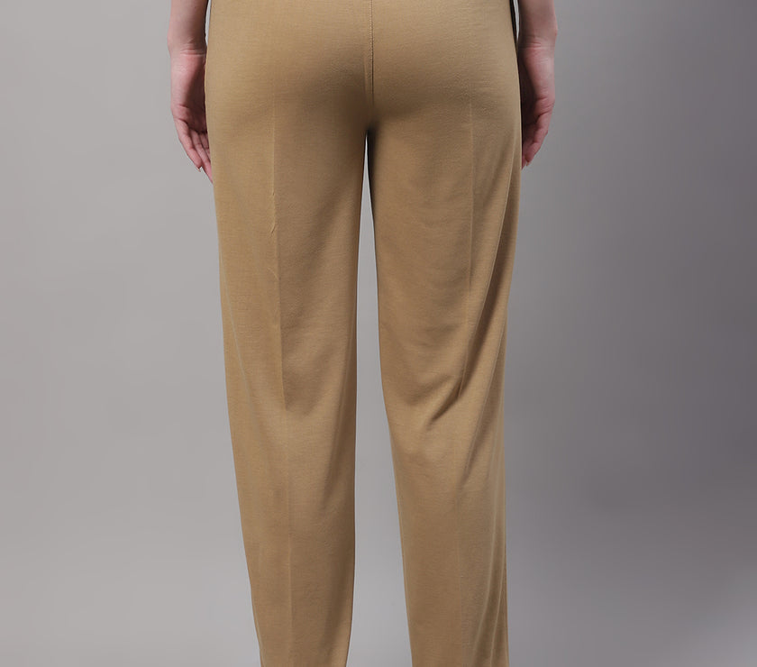 Mack Jonney Mud Regular fit Cotton Trackpant for Women(Zip On 1 Side Pocket)
