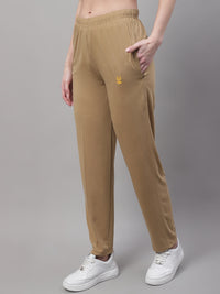 Mack Jonney Mud Regular fit Cotton Trackpant for Women(Zip On 1 Side Pocket)