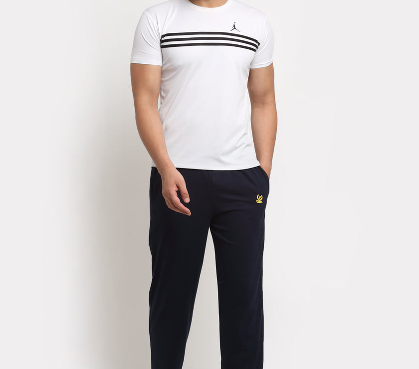 Mack Jonney Regular-Fit Cotton Trackpant for Men
