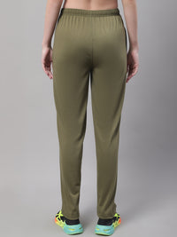 Mack Jonney Olive Regular fit Cotton Trackpant for Women(Zip On 1 Side Pocket)