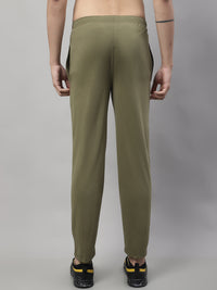 Mack Jonney Olive Regular fit Cotton Trackpant for Men