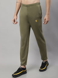 Mack Jonney Olive Regular fit Cotton Trackpant for Men