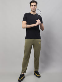 Mack Jonney Olive Regular fit Cotton Trackpant for Men
