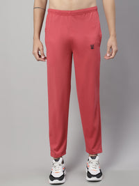 Mack Jonney Pink Regular fit Cotton Trackpant for Men