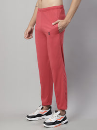 Mack Jonney Pink Regular fit Cotton Trackpant for Men