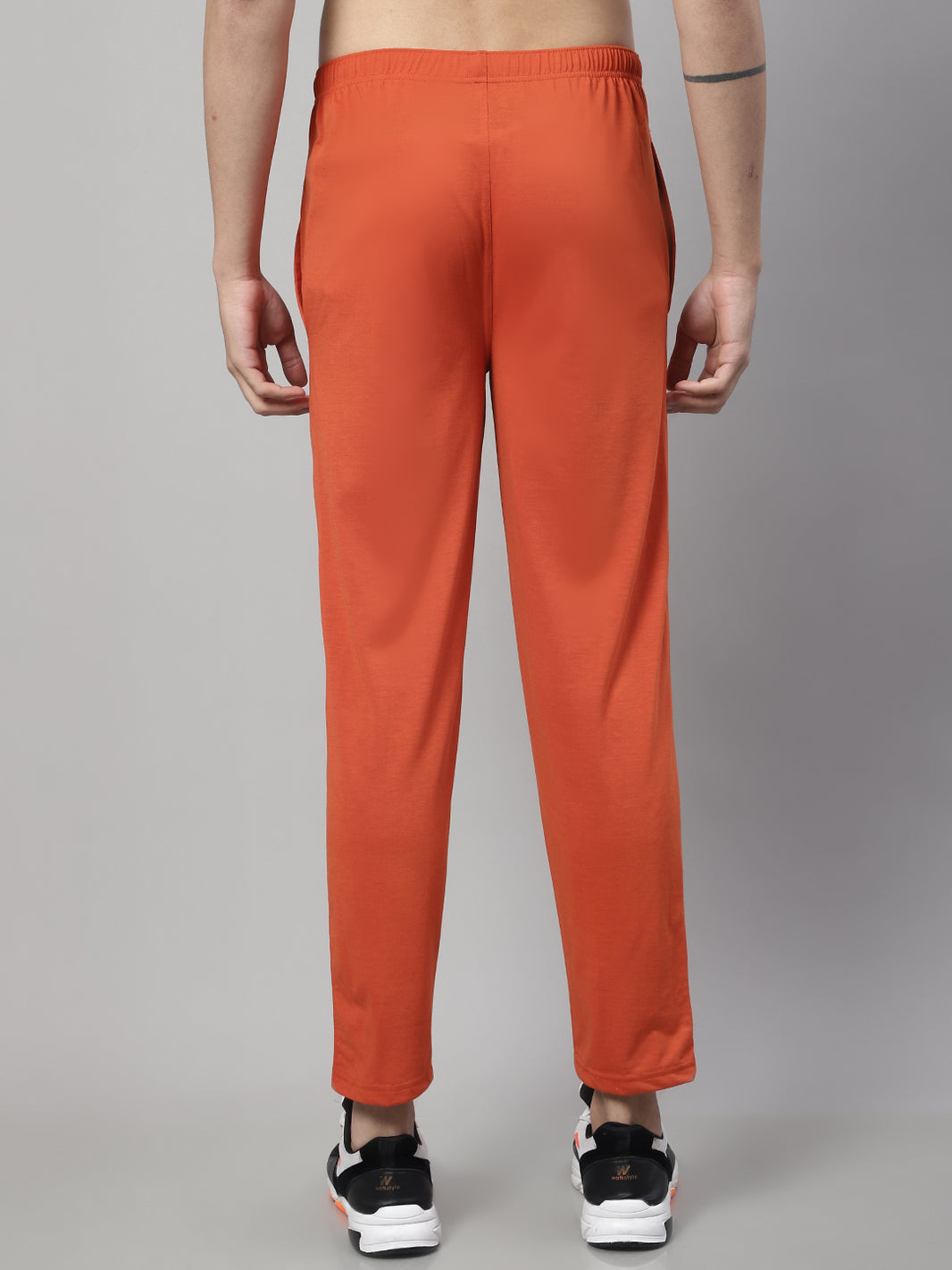 Mack Jonney Rust Regular fit Cotton Trackpant for Men