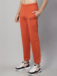 Mack Jonney Rust Regular fit Cotton Trackpant for Men