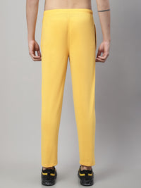 Mack Jonney Yellow Regular fit Cotton Trackpant for Men