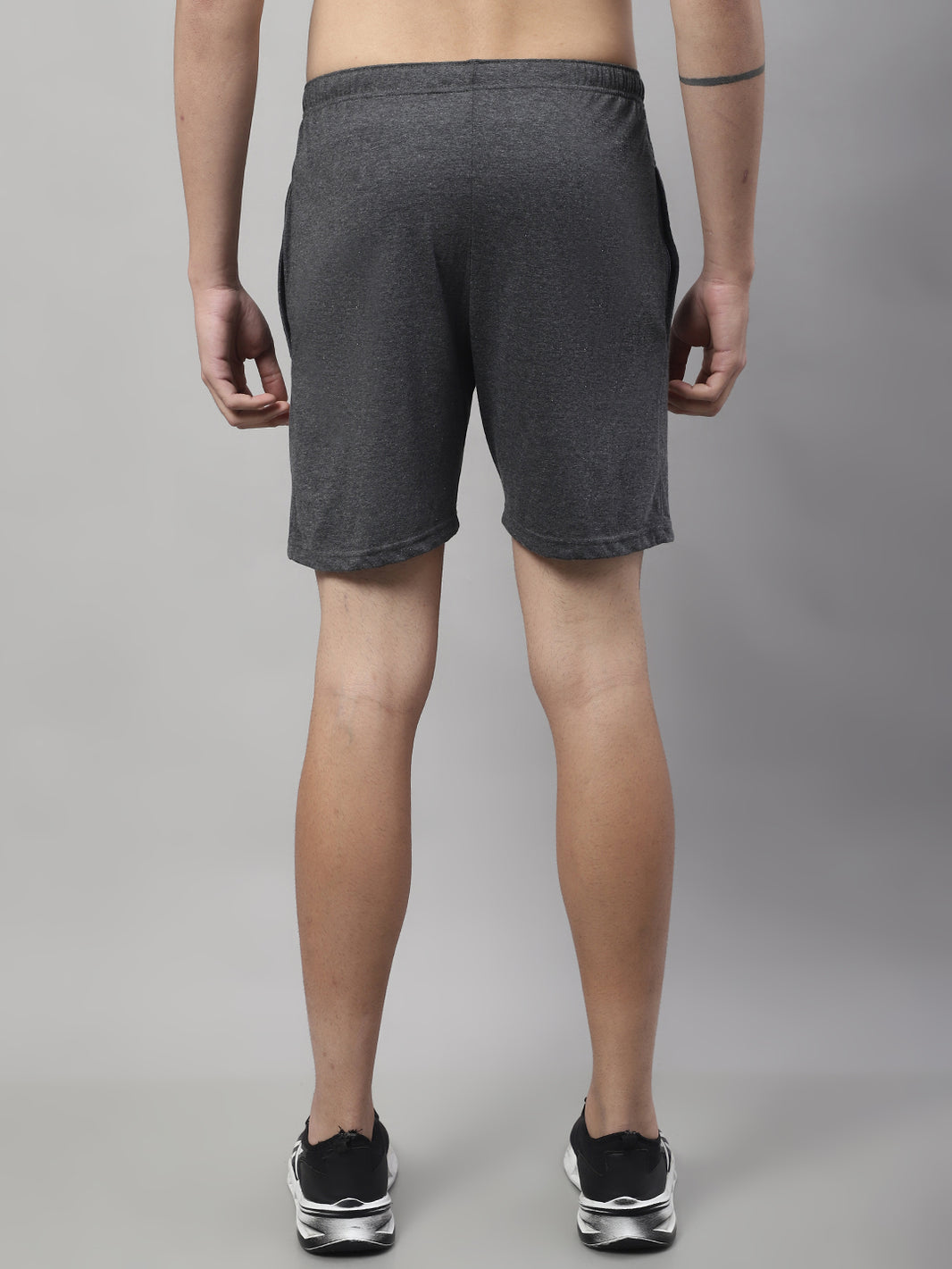 Mack Jonney Anthracite Regular fit Cotton Shorts for Men
