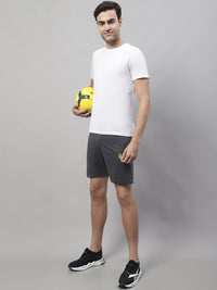 Mack Jonney Anthracite Regular fit Cotton Shorts for Men