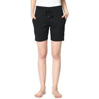 Mack Jonney Black Shorts For Women's