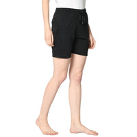 Mack Jonney Black Shorts For Women's