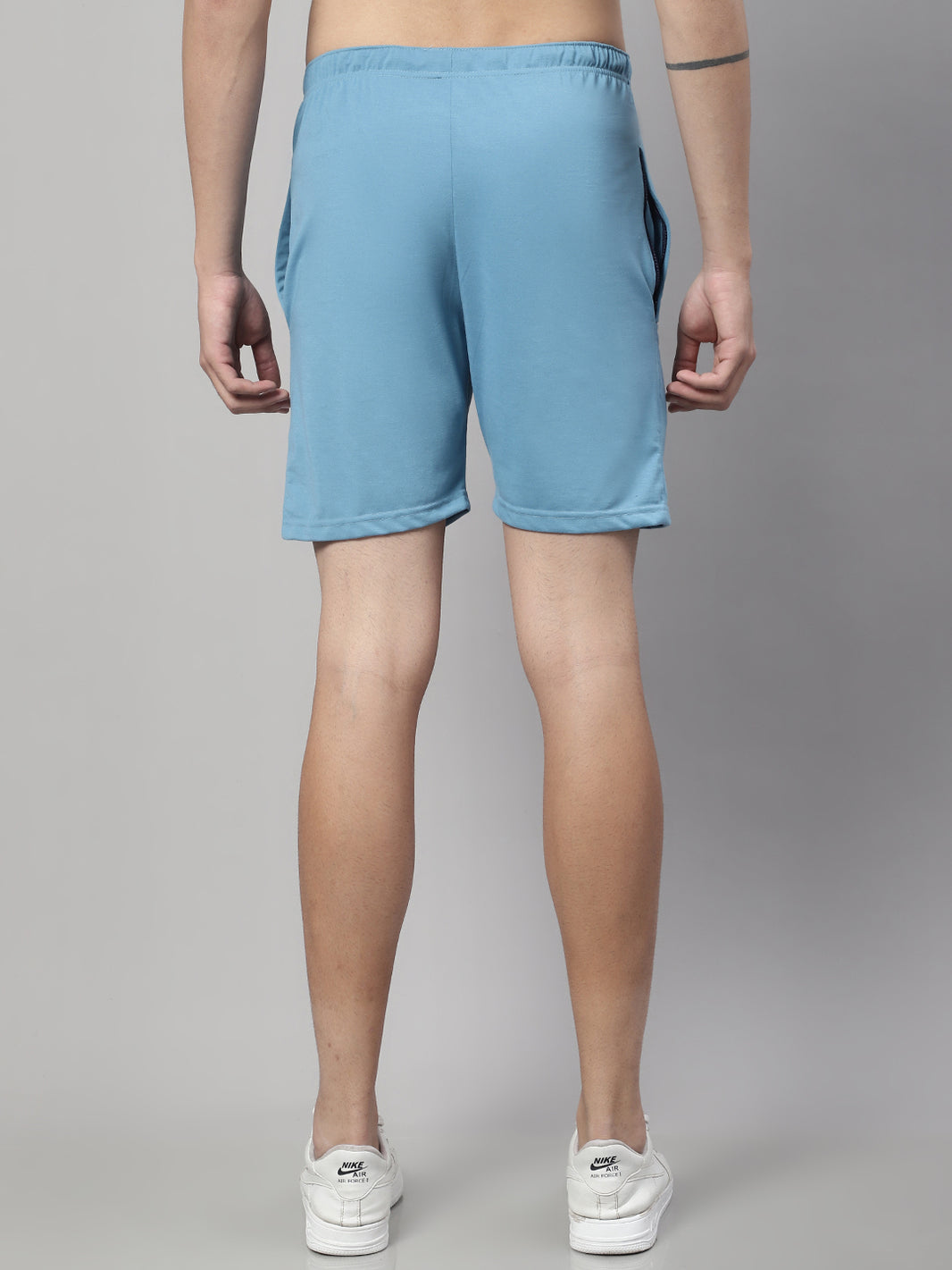 Mack Jonney Blue Regular fit Cotton Shorts for Men